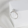 1.5 Carat D Color VVS2 Clarity IGI Certified Lab Grown Round Cut Diamond Hidden Halo Engagement Ring Side Round Diamond 14k White Gold