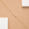 14k Gold Dainty Diamond Bracelet, Mini Diamond Bar Bracelet, Diamond Charm Bracelet, White, Yellow, Rose Gold, Minimalist Bracelet