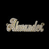 Custom Name Necklace Gold Plated, Lab-Grown Diamond & Moissanite Iced Out Nameplate Pendant, Personalized Bling Name Jewelry, Gift for Her Script Name Plate