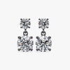 14K Yellow Gold 1.20ct Round Marquise Lab-Grown Diamond Dangle Earrings in 14K Gold with Marquise, Bridal Party