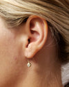0.40 Ct Diamond Earrings, 14K Gold Diamond Bezel Earrings, Lab Grown Diamond Earrings, Diamond Dangle Earrings