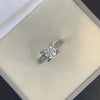 1.20ct Round Lab Grown Diamond Split 14k Solid Gold Band Engagement Ring , IGI Certified, Modern Ethical Ring
