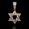 Moissanite Star of David Pendant Necklace 925 Silver 14K Gold Plated Meaningful Jewish Gift for Her