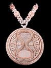 Customize Iced Out Moissanite Pendant, Rose Gold Plated 925 Silver Hip Hop Jewelry, Moissanite Hip Hop Pendant in 925 Silver 14k Gold Plated