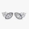 14K Yellow Gold 0.50ct Round Marquise Lab-Grown Diamond Stud Earrings in 14K Gold with Marquise, Bridal Party