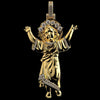 Infant Jesus Moissanite Pendant A Symbol of Divine Love & Protection, 925 Silver 14K Gold Plated Sacred Necklace