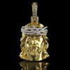 1.50 CTW Moissanite Jesus Pendant in 925 Silver 14k Gold Plating Faith That Shines Forever