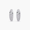 14K Gold 0.35ct Lab-Grown Diamond Dome Hoop Earrings Chunky Huggie Fine Jewelry, 14k Rose Gold Dome Earring, Solitaire Studs, Minimalist Dainty Bridal Earrings