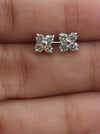 14Kt Gold 0.35 Ct Diamond Earrings, Clover Diamond Earrings, Lab-Grown Diamond Earrings, Diamond Studs, 4 Stone Earrings