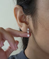 1.20 Ct Diamond Earrings, 14Kt Gold Lab Grown Diamond Earrings, 3 Stone Diamond Earrings, 3 Prong Diamond Dangle Studs