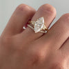 3.60tcw Marquise Lab Diamond Engagement Ring, Criss-Cross Band, IGI Certified Diamond Ring