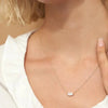 Marquise Cut Lab-Grown Diamond Solitaire Pendant Necklace, 14k Gold Anniversary Jewelry, Minimalist Bridal Gift for Women