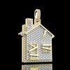 Customize Home Pendant, Moissanite Hip Hop Pendant in 925 Silver 14k Gold Plated