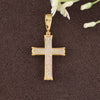 0.26 CTW Natural Diamond Classic Christian cross pendant Design, 10K ,14K Gold Christian Faith Necklace, Religious Jewelry Gift for Unisex