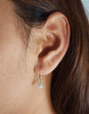 1 Ct 14K Gold Diamond Earrings, Lab Grown Diamond Earrings, Gold Diamond Earrings, Diamond Dangle Earrings