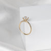 0.90 Carat Round Cut Lab Grown Diamond Engagement Ring with 14k Gold, IGI Certified E VVS Lab Created Diamond Wedding Ring, Solitaire Diamond Proposal Ring