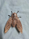 2.5ct Moissniate Diamond 925 Sterling Silver Rose Gold Plated Bee Brooch