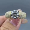 3.00ct Round Lab Grown Diamond Men’s Tension Pave Ring | IGI Certified